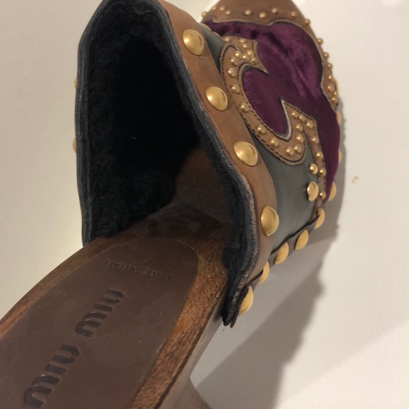 Miu Miu studded clogs - Picture 5 of 8